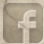 Retro Facebook logo with a sepia tone.